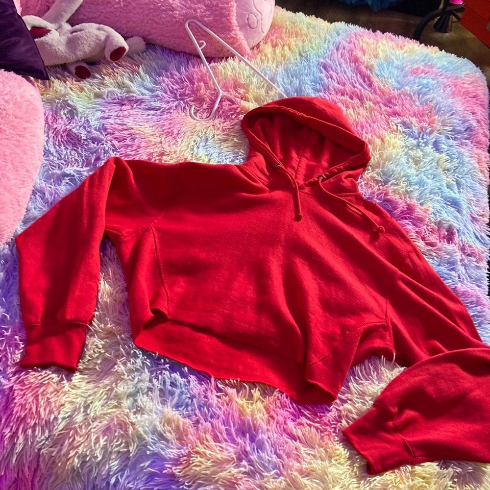 Never worn Crooks and castle cropped hoodie
